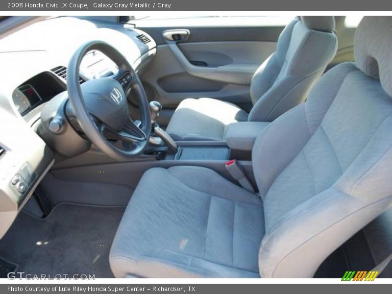 Galaxy Gray Metallic / Gray 2008 Honda Civic LX Coupe