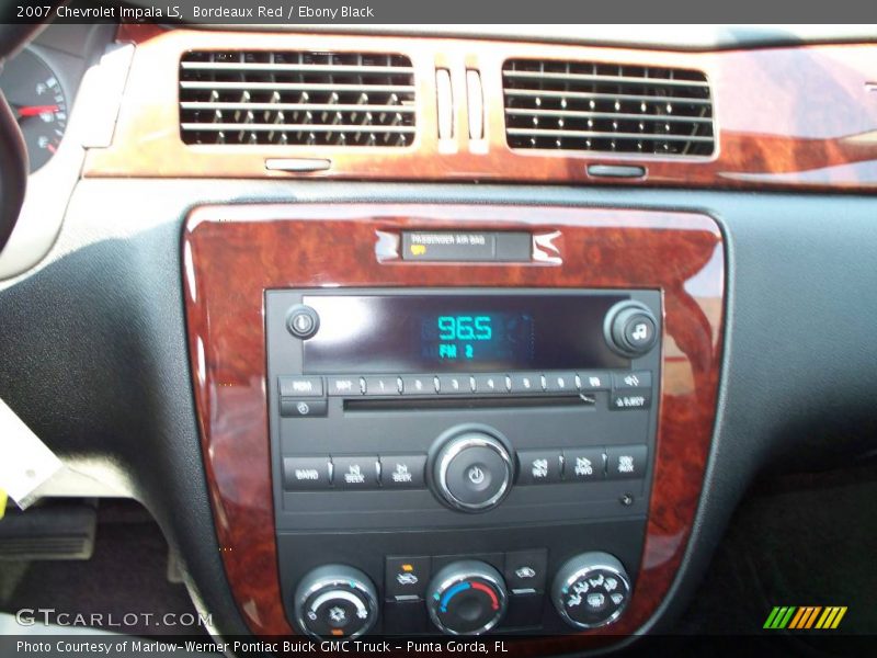 Bordeaux Red / Ebony Black 2007 Chevrolet Impala LS