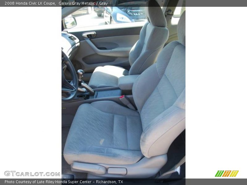 Galaxy Gray Metallic / Gray 2008 Honda Civic LX Coupe