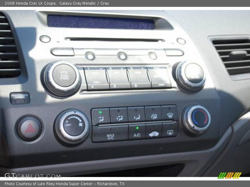 Galaxy Gray Metallic / Gray 2008 Honda Civic LX Coupe
