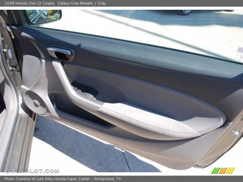 Galaxy Gray Metallic / Gray 2008 Honda Civic LX Coupe