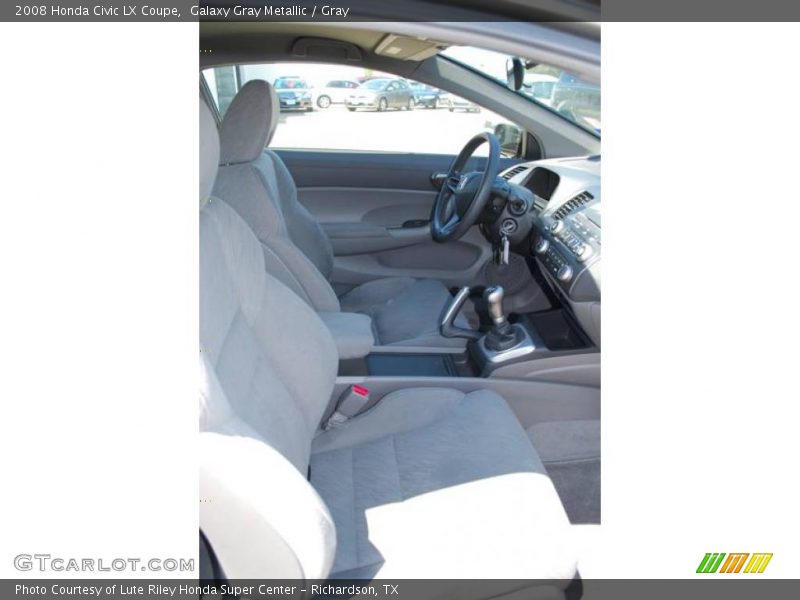 Galaxy Gray Metallic / Gray 2008 Honda Civic LX Coupe