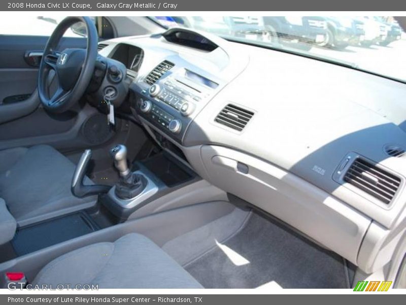 Galaxy Gray Metallic / Gray 2008 Honda Civic LX Coupe