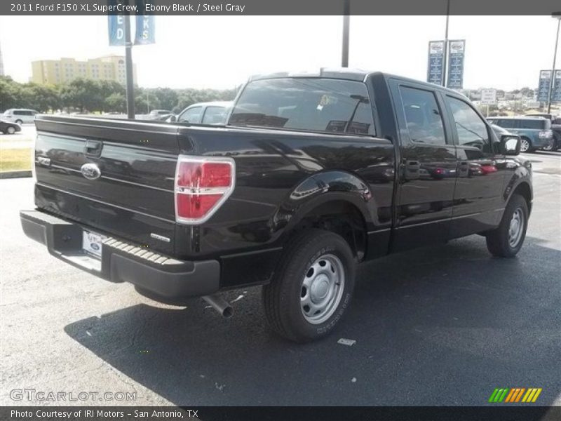 Ebony Black / Steel Gray 2011 Ford F150 XL SuperCrew