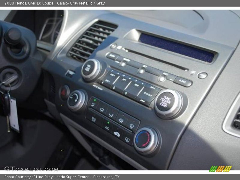 Galaxy Gray Metallic / Gray 2008 Honda Civic LX Coupe