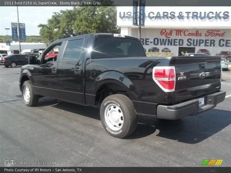 Ebony Black / Steel Gray 2011 Ford F150 XL SuperCrew
