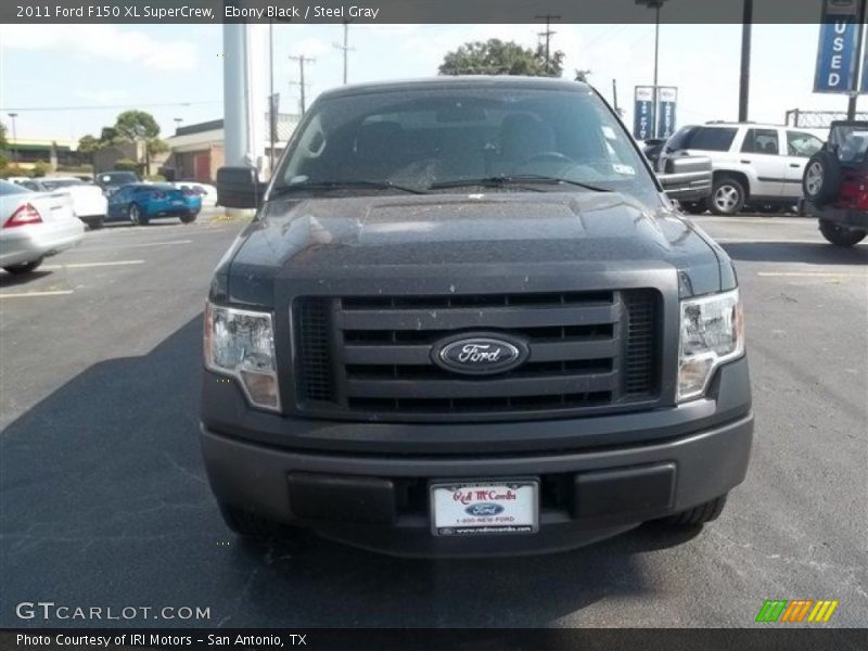 Ebony Black / Steel Gray 2011 Ford F150 XL SuperCrew