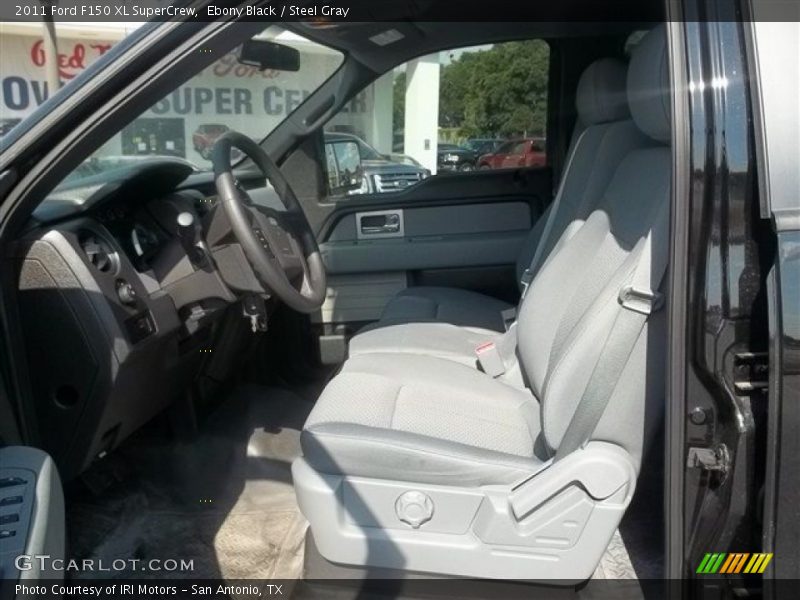 Ebony Black / Steel Gray 2011 Ford F150 XL SuperCrew