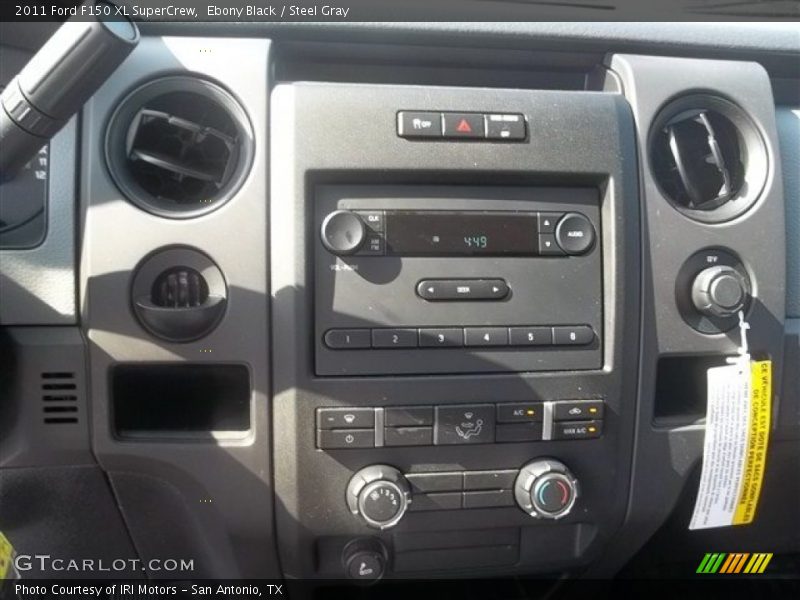 Ebony Black / Steel Gray 2011 Ford F150 XL SuperCrew