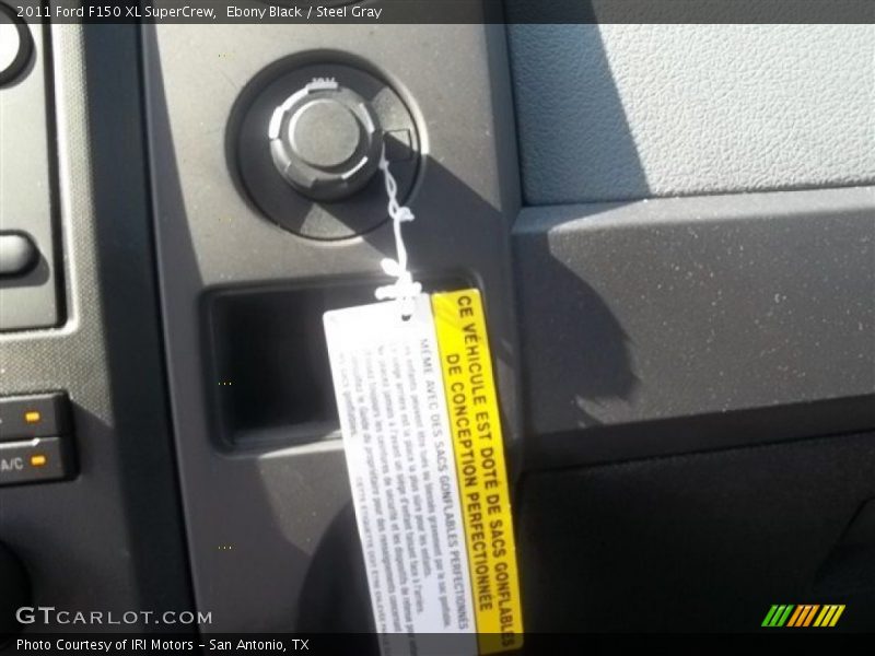 Ebony Black / Steel Gray 2011 Ford F150 XL SuperCrew