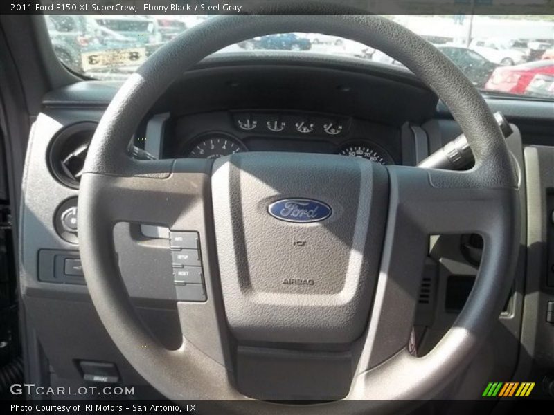 Ebony Black / Steel Gray 2011 Ford F150 XL SuperCrew