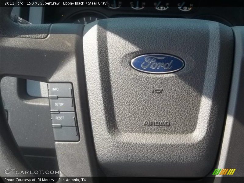 Ebony Black / Steel Gray 2011 Ford F150 XL SuperCrew