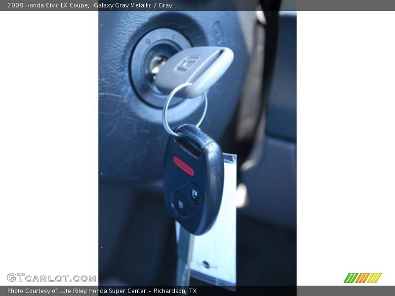 Galaxy Gray Metallic / Gray 2008 Honda Civic LX Coupe