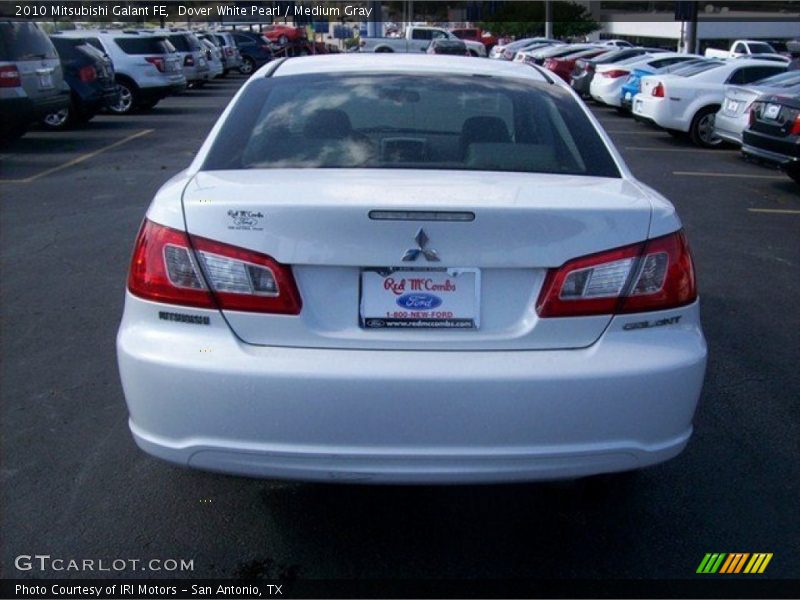 Dover White Pearl / Medium Gray 2010 Mitsubishi Galant FE