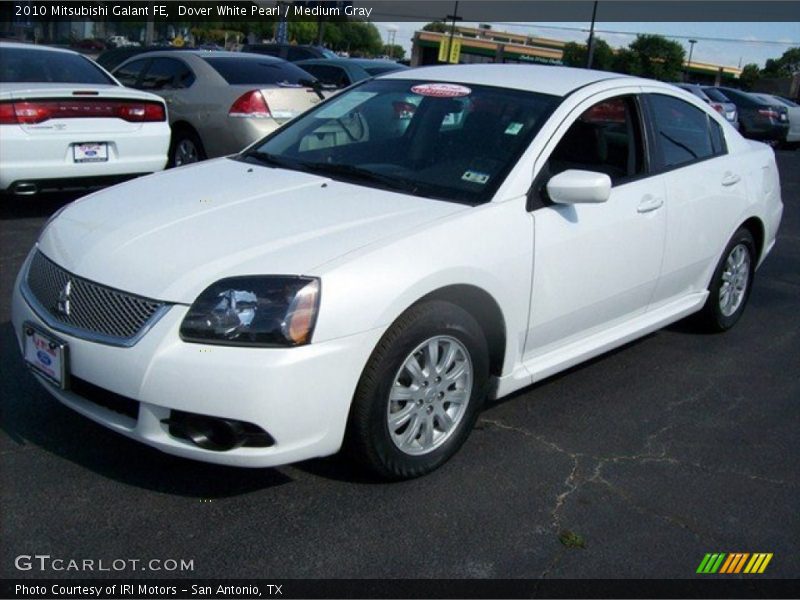 Dover White Pearl / Medium Gray 2010 Mitsubishi Galant FE