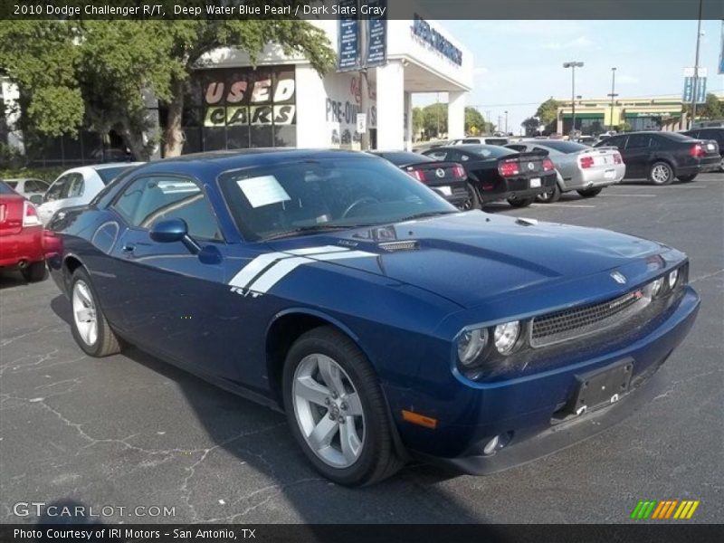 Deep Water Blue Pearl / Dark Slate Gray 2010 Dodge Challenger R/T