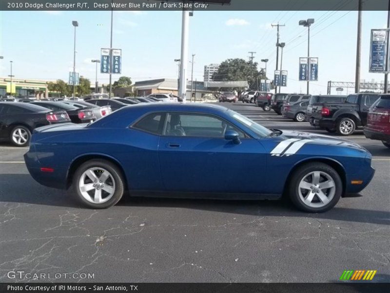 Deep Water Blue Pearl / Dark Slate Gray 2010 Dodge Challenger R/T