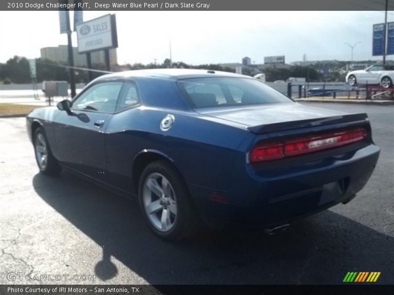 Deep Water Blue Pearl / Dark Slate Gray 2010 Dodge Challenger R/T