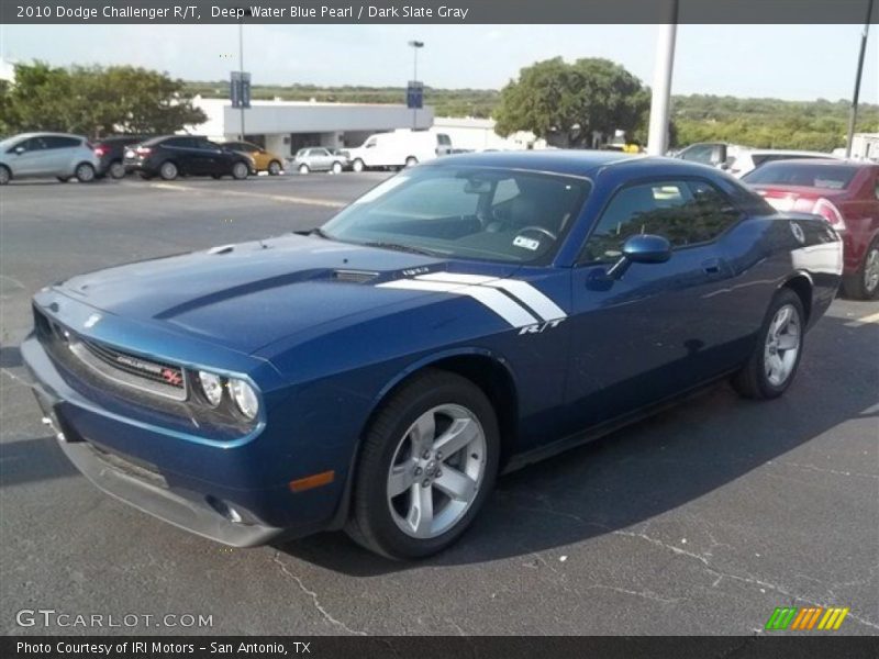 Deep Water Blue Pearl / Dark Slate Gray 2010 Dodge Challenger R/T
