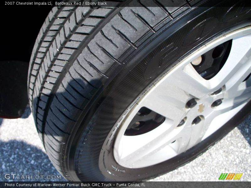 Bordeaux Red / Ebony Black 2007 Chevrolet Impala LS