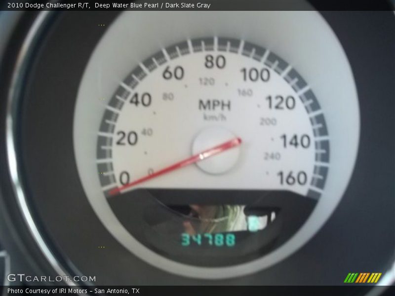 Deep Water Blue Pearl / Dark Slate Gray 2010 Dodge Challenger R/T