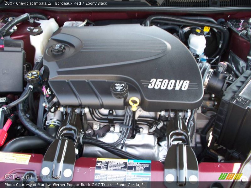 Bordeaux Red / Ebony Black 2007 Chevrolet Impala LS
