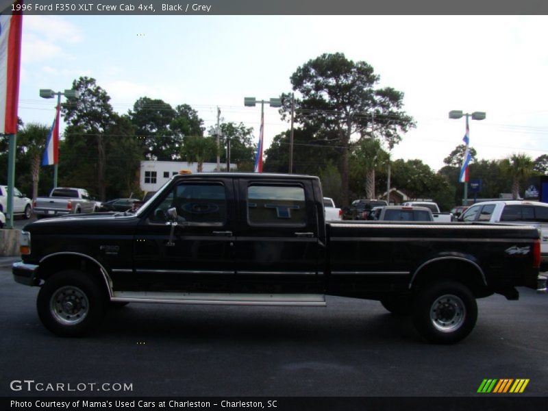 Black / Grey 1996 Ford F350 XLT Crew Cab 4x4