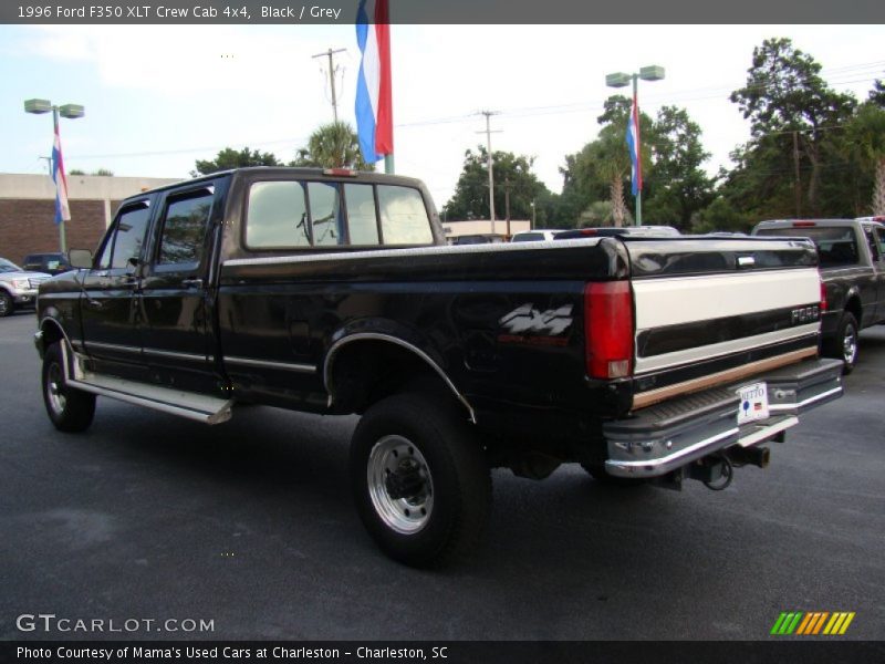 Black / Grey 1996 Ford F350 XLT Crew Cab 4x4