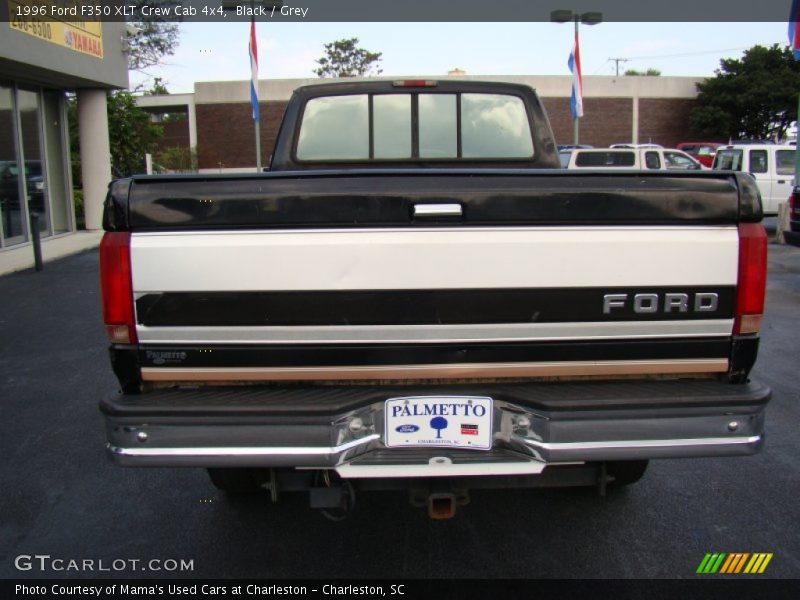 Black / Grey 1996 Ford F350 XLT Crew Cab 4x4