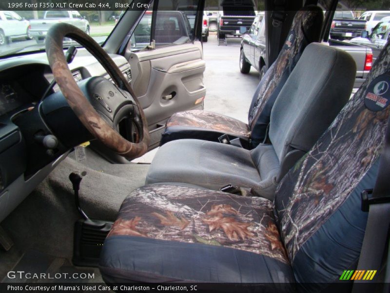 Black / Grey 1996 Ford F350 XLT Crew Cab 4x4