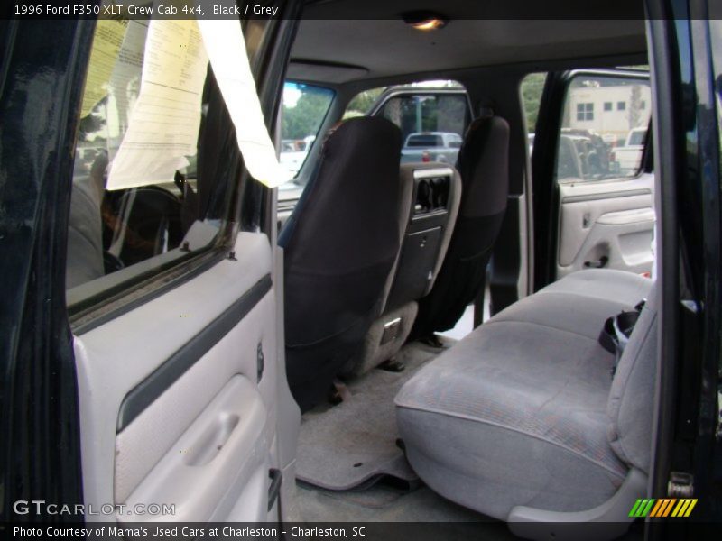 Black / Grey 1996 Ford F350 XLT Crew Cab 4x4