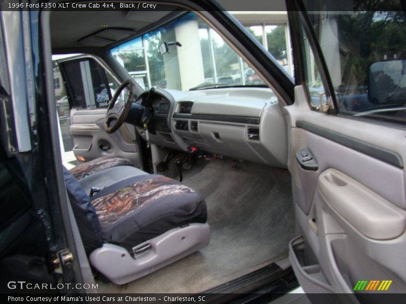 Black / Grey 1996 Ford F350 XLT Crew Cab 4x4