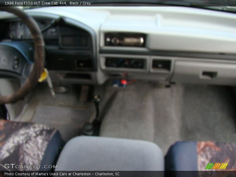 Black / Grey 1996 Ford F350 XLT Crew Cab 4x4