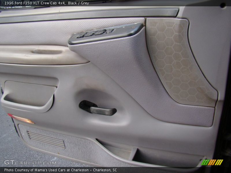 Black / Grey 1996 Ford F350 XLT Crew Cab 4x4