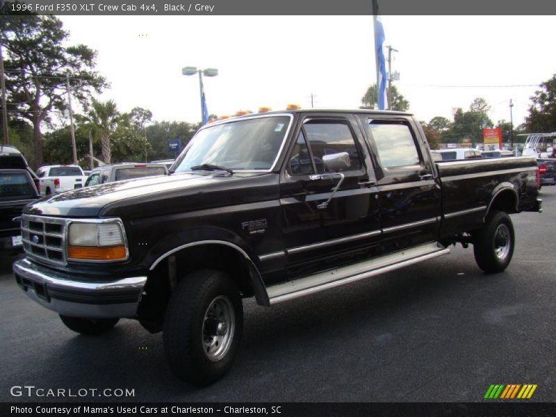 Black / Grey 1996 Ford F350 XLT Crew Cab 4x4
