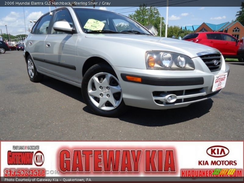 Sterling Silver / Gray 2006 Hyundai Elantra GLS Hatchback