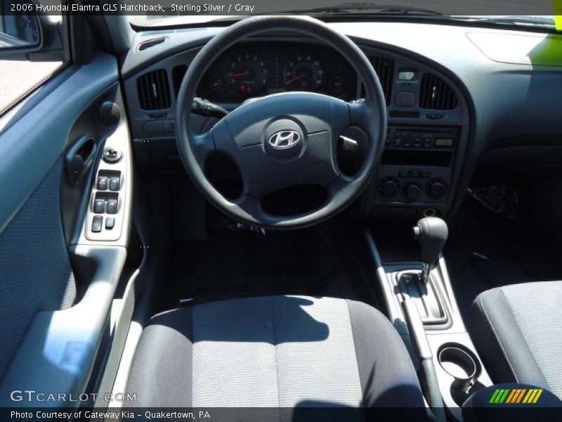 Sterling Silver / Gray 2006 Hyundai Elantra GLS Hatchback
