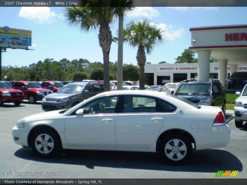 White / Gray 2007 Chevrolet Impala LT