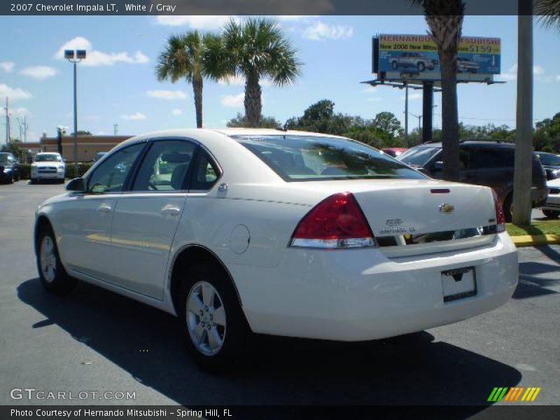 White / Gray 2007 Chevrolet Impala LT
