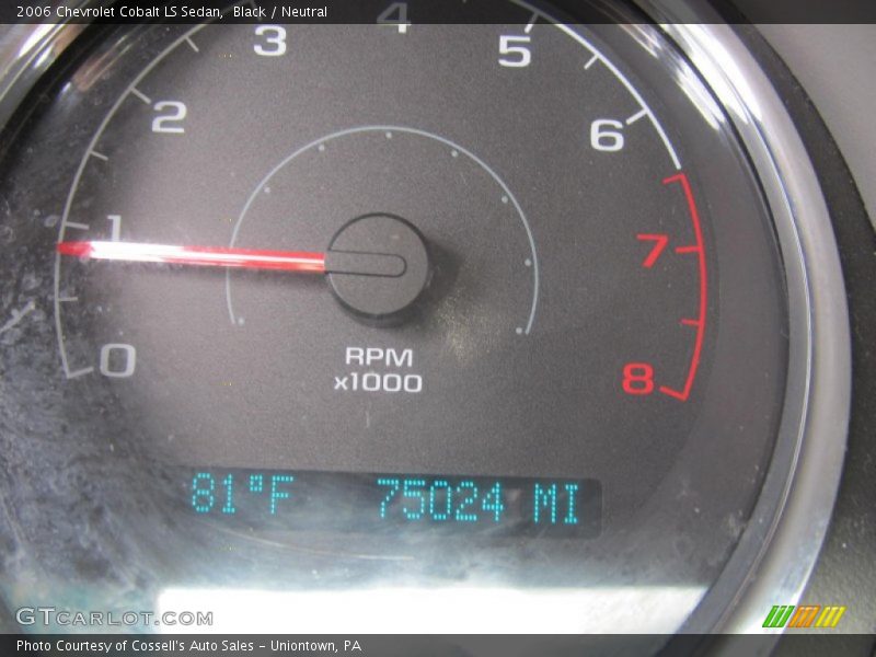 Black / Neutral 2006 Chevrolet Cobalt LS Sedan