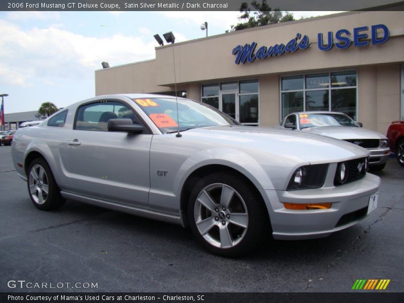 Satin Silver Metallic / Dark Charcoal 2006 Ford Mustang GT Deluxe Coupe