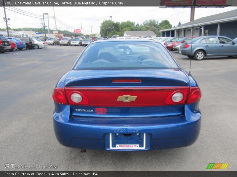 Arrival Blue Metallic / Graphite Gray 2005 Chevrolet Cavalier Coupe