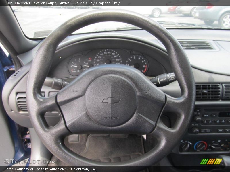 Arrival Blue Metallic / Graphite Gray 2005 Chevrolet Cavalier Coupe