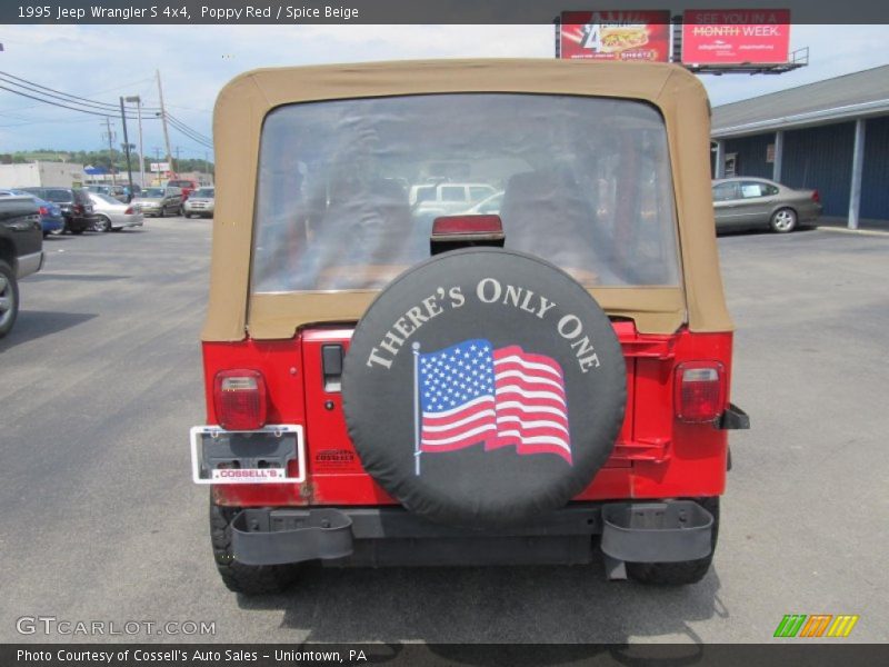 Poppy Red / Spice Beige 1995 Jeep Wrangler S 4x4