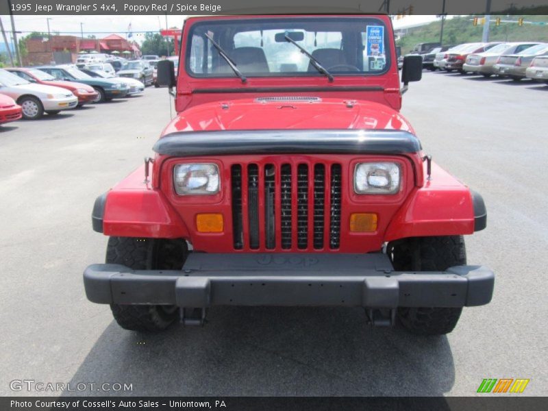 Poppy Red / Spice Beige 1995 Jeep Wrangler S 4x4