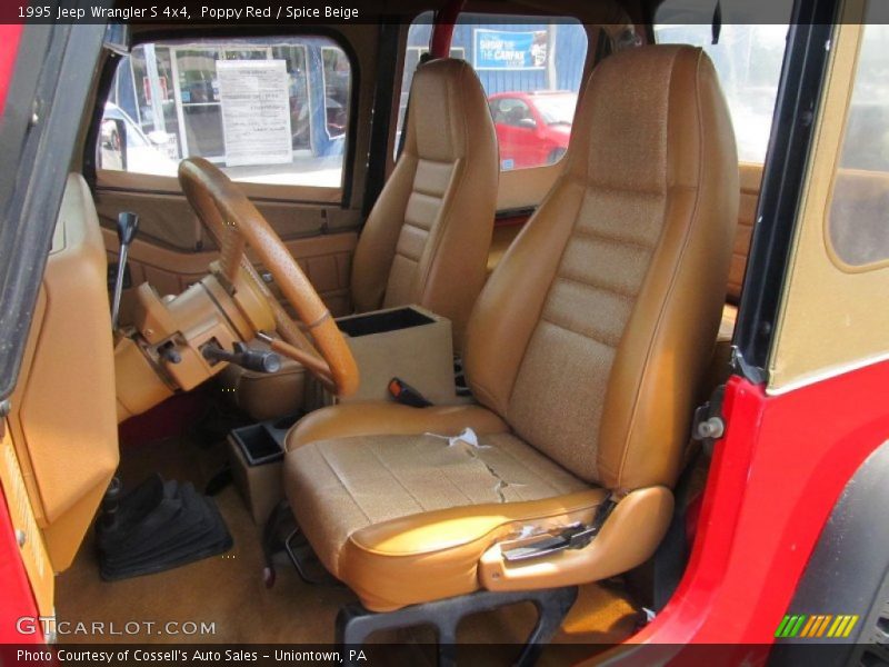 Poppy Red / Spice Beige 1995 Jeep Wrangler S 4x4