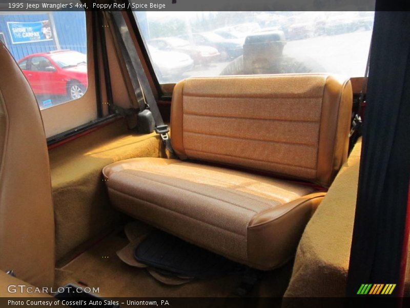 Rear Seat of 1995 Wrangler S 4x4