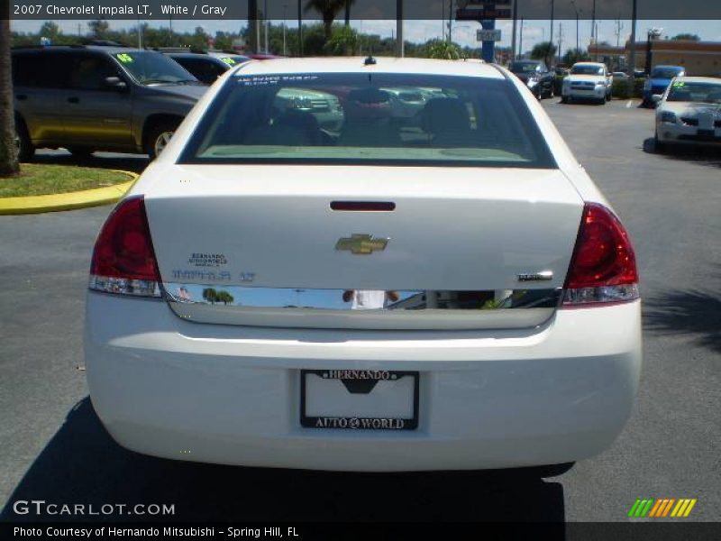 White / Gray 2007 Chevrolet Impala LT