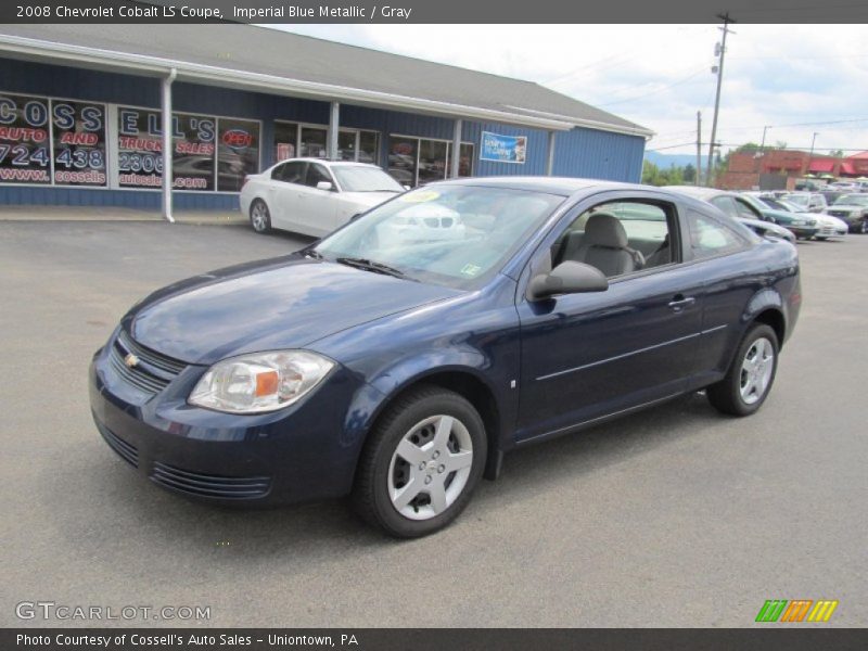 Imperial Blue Metallic / Gray 2008 Chevrolet Cobalt LS Coupe