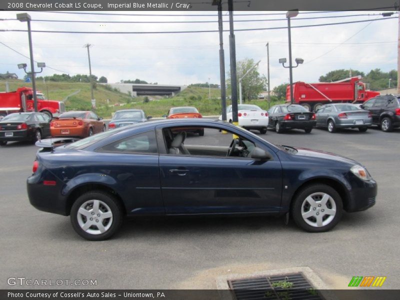 Imperial Blue Metallic / Gray 2008 Chevrolet Cobalt LS Coupe